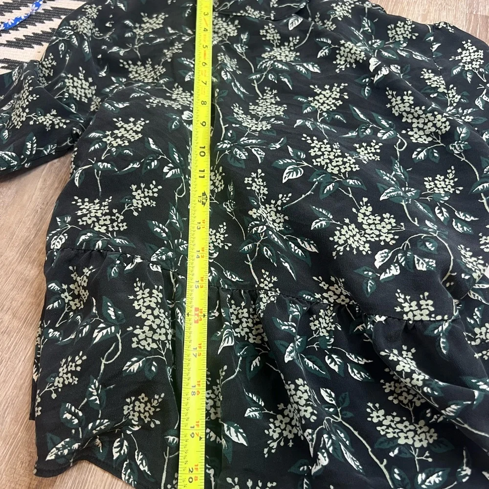 Madewell Silk Ruffle-Hem Wrap Top in Antique Flora Medium - Picture 10 of 10